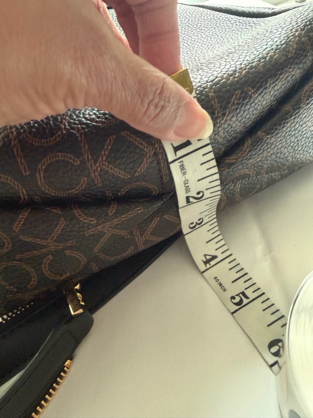 Calvin Klein Brown Monogram backpacks Belt Bag with Black Strap - Picture 11 of 12